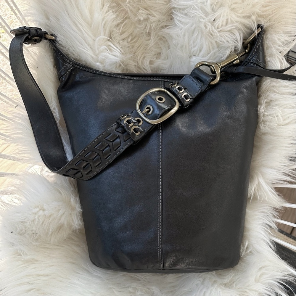 Coach Legacy 11423 EXCELLENT XL Bleeker Tattersall Leather Vintage Bag Duffle - Picture 13 of 14